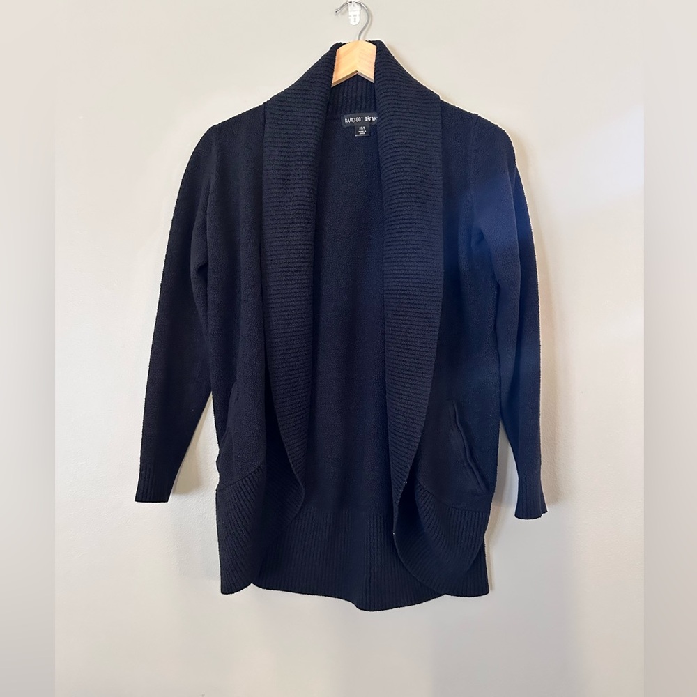 Barefoot Dreams Cozy Chic Lite Circle Cardigan Black Size XS/S